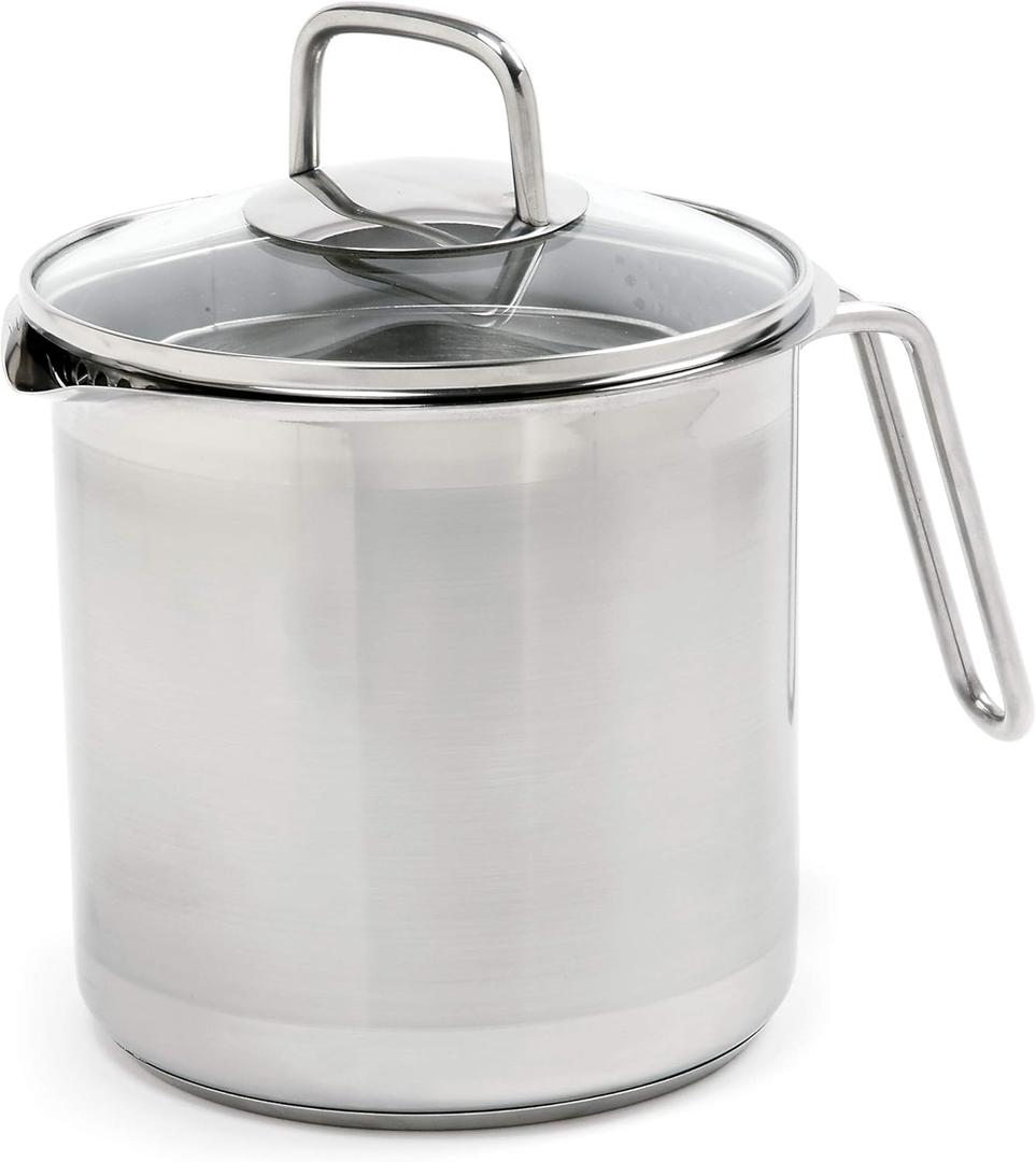 Norpro KRONA 12 Cup Multi Pot with Straining Lid, Stainless Steel