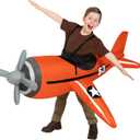 Morph Plane Costumes for Kids, Fighter Plane Costume, Kids Inflatable Costume, Blow Up Costumes for Kid (One Size)