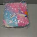 FZOSM Cute Girls Unicorn Halloween Costume Cosplay Onesie (7-8 Years, Blue/Pink)