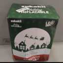 6x7FT Christmas Inflatables Cowboy Santa Riding Horse, Christmas Decoration Outdoor Built-in Bright LED Lights, Western-Style Christmas Blow Up Yard Decorations Blowups for New Year Xmas Holiday