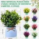 Cindeer 24 Pcs Large Artificial Potted Flowers Fake Potted Plants for Home
