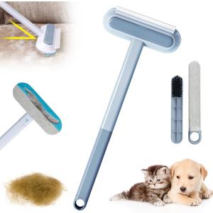 Multifunctional Pet Hair Remover,4 in1 Cat and Dog Hair Removal for Couch with Extra Long Handle,Washable Lint Brush for Dog & Cat Hair, for Furniture, Carpet, Clothes, Bedding, Tile, Window1 PCS
