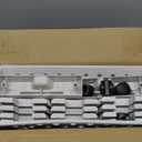 6-Tier Mobile Bookshelf, Rolling Bookcase Book Storage Rack, Movable File Folder Organizer Cart with Wheels for Home Study Office Living Room Classroom, White