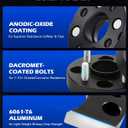 2 x Orion Motor Tech 1"(25mm) 4x100 Wheel Spacers Compatible with Honda Accord Civic, Mini Cooper, Toyota Corolla Prius, 56.1mm Bore Hubcentric Wheel Spacer Kit with M12x1.5 Studs