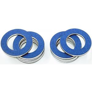 12 Packs 90430-12031 Oil Drain Plug Gaskets Compatible with Toyota Tacoma Tundra Camry Oil Plug Gasket Corolla 4Runner Scion Avalon Replacement for Lexus Oil Plug Gasket