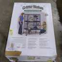 MidWest Homes for Pets Critter Nation Double Unit Small Animal Cage, 4 Tiers, Includes Pan, Shelf, Ramp & Cover, for Rats, Ferrets, Chinchillas, Sugar Gliders (Sliver)