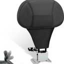 FOVPLUE Adjustable Rider Backrest,Detachable Plug-in Driver Backrest Pad w/Mounting Kit for Harley Touring 2009-2025,for CVO Road Glide Street Glide Tri Glide FLHTK/L Electra Glide Road King,Style 3