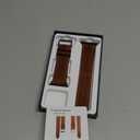 Gomvadr Leather Bands Compatible with Apple Watch Band , Replacement Band Leather Strap for Men iWatch Ultra 2/ 1 Series 10 9 8 7 6 5 4 3 2 1 (Brown/ Silver Buckle, 49mm Ultra 2/ 1)