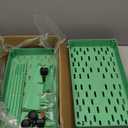 SPACELEAD 3 Tier Rolling Cart with Wheels, Storage Craft Art Trolley Organizer Serving, 3 Hanging Baskets Easy Assembly, for Office, Living Room, Kitchen, Green