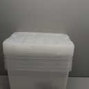 IRIS USA 40 QT Plastic Storage Box with Lid and Latches - 6 Pack - BPA-Free, See-Through Organizing Solution, Durable Nestable Stackable Containers, Secure Pull Handle - Clear