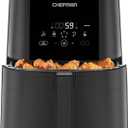 Chefman TurboFry Touch Air Fryer, The Most Compact And Healthy Way To Cook Oil-Free, One-Touch Digital Controls And Shake Reminder For The Perfect Crispy And Low-Calorie Finish, 5 Quart