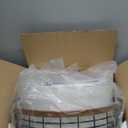 18" Drum Chandelier, 3-Light Modern Farmhouse Chandelier, Large Black and Wood Texture Pendant Light Fixture for Dining Room Kitchen Island Foyer Entryway Bedroom