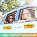 10 x Student Driver Magnet for Car - Upgraded Please Be Patient Student Driver Vehicle Bumper Magnetic Sticker, Stronger Magnetic New Student Driver Safety Warning Reflective Signs for Beginner, Set of 3