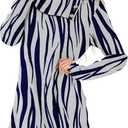 ETCYY Tunic Tops for Women Loose Fit Long Sleeve Shirts Fall 2026 Dressy Casual Blouse Striped Button Cowl Neck Sweatshirts (M)