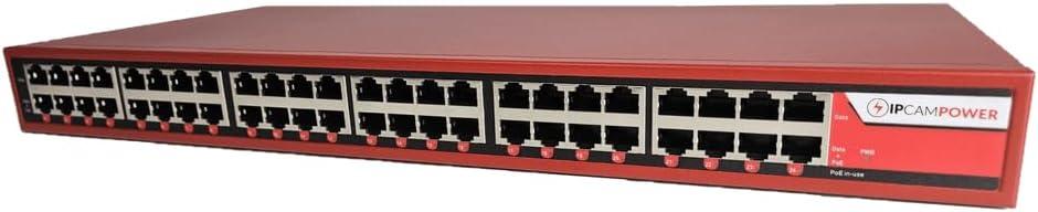 IPCamPower 24 Port 802.3bt POE++ Extreme Power POE Injector Hub, 90 Watts on Each Port, 900 Total Watts Budget, Up to 10G 10/100/1000/10000 Speeds Each Port