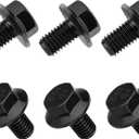 6pcs 2307304 Torque Converter Bolts, Premium Carbon Steel Trans Transmission Bolts Compatible with 4L60E 4L65E 4L70E 4L80E 700R4 200-4R 3L80 4T60E 4T65E Transmission for Repair & Rebuild