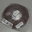 Brown Rubber Weather Stripping Door Seal Strip, D Shape Door Weather Seal Strip, Self-Adhesive Soundproofing Frame Insulation Tape for Doors Frame/Window Seal,Blocks Cold Drafts Noise (40 Feet)