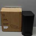 Cesun Small Bathroom Can with Lid Soft Close, Step Pedal, 5 Liter / 1.3 Gallon Stainless Steel Garbage Can with Removable Inner , Waste Basket for Bathroom, Bedroom (Matte Black)