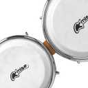 Bongo Drums 6.5” and 7.5”, Birch Percussion Instrument Bongos for Adults Beginners,Buffalo Hand Drum with Carry Bag and Tuning Wrench for Education and Practice.