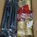 Moonflor Strawberry Jumbo C9 Christmas Lights Outdoor - 2 Pack Total 17FT 10 LED Jumbo C9 Christmas Pathway Lights Outdoor, Christmas Decoration for Outside Lawn, Red & Warm White