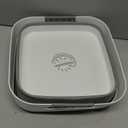 Collapsible Wash Basin for Baby Bottles - 2.4 Gallons Portable Wash Bin for RV Camping Sink, Space-Saving Dish Tub.Laundry & Utility Room Sinks (Gray)