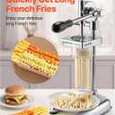 VEVOR Super long French Fry Squeezer, Commercial Fried Potato Strips Maker, Extra Long Japanese Style French Fries Maker with Pull-out Extruder, Manual Mashed Potato Extruder for Food Truck, Kitchen