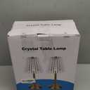 2 Pack Touch Cordless Table Lamp Rechargeable, 3600mAh Battery Operated Small Crystal Lamp, 3 Color Dimmable Vintage Gold Table Light for Bedroom/Kitchen/Gift for Home Dcor (Art Decor)