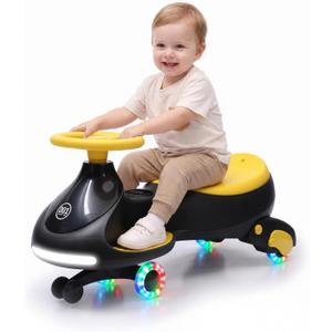Garvee 12V Electric Wiggle Car for Toddler,2 in 1 Swing Car with Pedal,4MPH