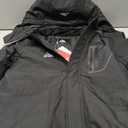 Boy's Winter Snow Coat Kids Warm Ski Jacket, Waterproof Fleece Snowboard Jackets Windproof Outdoor Hooded Raincoat (11-12, Black)