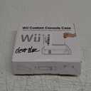 Full Housing Case Cover Shell with Buttons Replacement for Wii Console (Clear)
