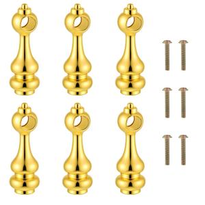 Metal Shelf Furniture Connectors 6 Furniture Railing Metal Post Rail Brackets Glass Railing Posts End Caps Decorative Shelf Guard Rail Holders for Cabinets, Wine Cabinet, Bars Cart, Gallery Shelves