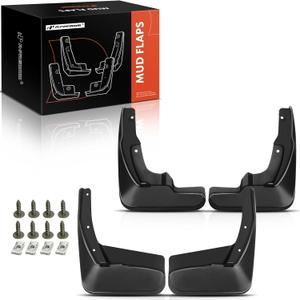 A-Premium Set of 3PCS Mud Flaps Splash Guards Mudguards Mudflaps with Hardware Kits Accessory Compatible with Toyota Venza, 2009-2016, Sport Utility, Front and Rear (Driver & Passenger Sides)