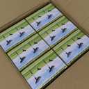 Solar Spotlights Outdoor Waterproof- 2 IN 1 Solar Spot Lights Outdoor with 2 Lighting Modes & PC Light Guide Column for Garden Yard Pathway | Warm Yellow 3000k Spotlights | IP65 Waterproof | 6 Pack