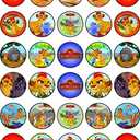 30 x Edible Cupcake Toppers  Brave Lion Guardians Inspired Collection of Edible Cake Decorations | Uncut Edible on Wafer Sheet