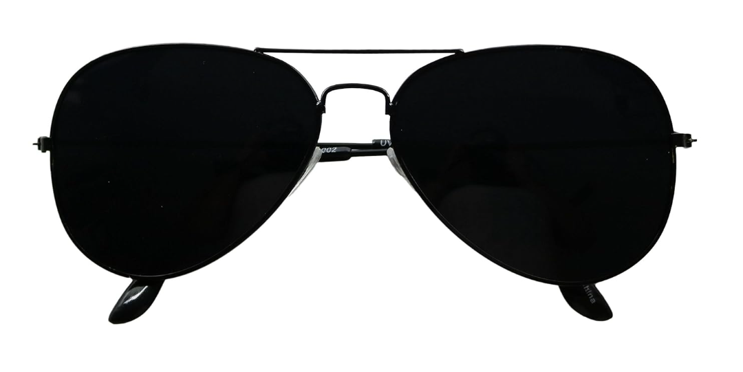 LIVHO Smoke Lens Pilot Sunglasses Retro UV400 Classic Metal Frame Shades