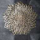 Placemats Set of 12 Gold Placemats Charger Plates Table Mats Place Mats & 4 Pcs Coasters Birthday Christmas Holiday Round Wipeable Vinyl Placemats Kitchen Wedding Dinner Dining Table Decor Setting