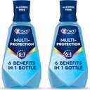 Crest Mouthwash Pro Health Multi-Protection, 1L, 2 Pack, 6-in-1 Benefits, Alcohol Free, Enamel Repair, Breath Freshener, Anti Cavity, Fluoride mouthwash, Bad Breath Treatment for Adults, Contains CPC