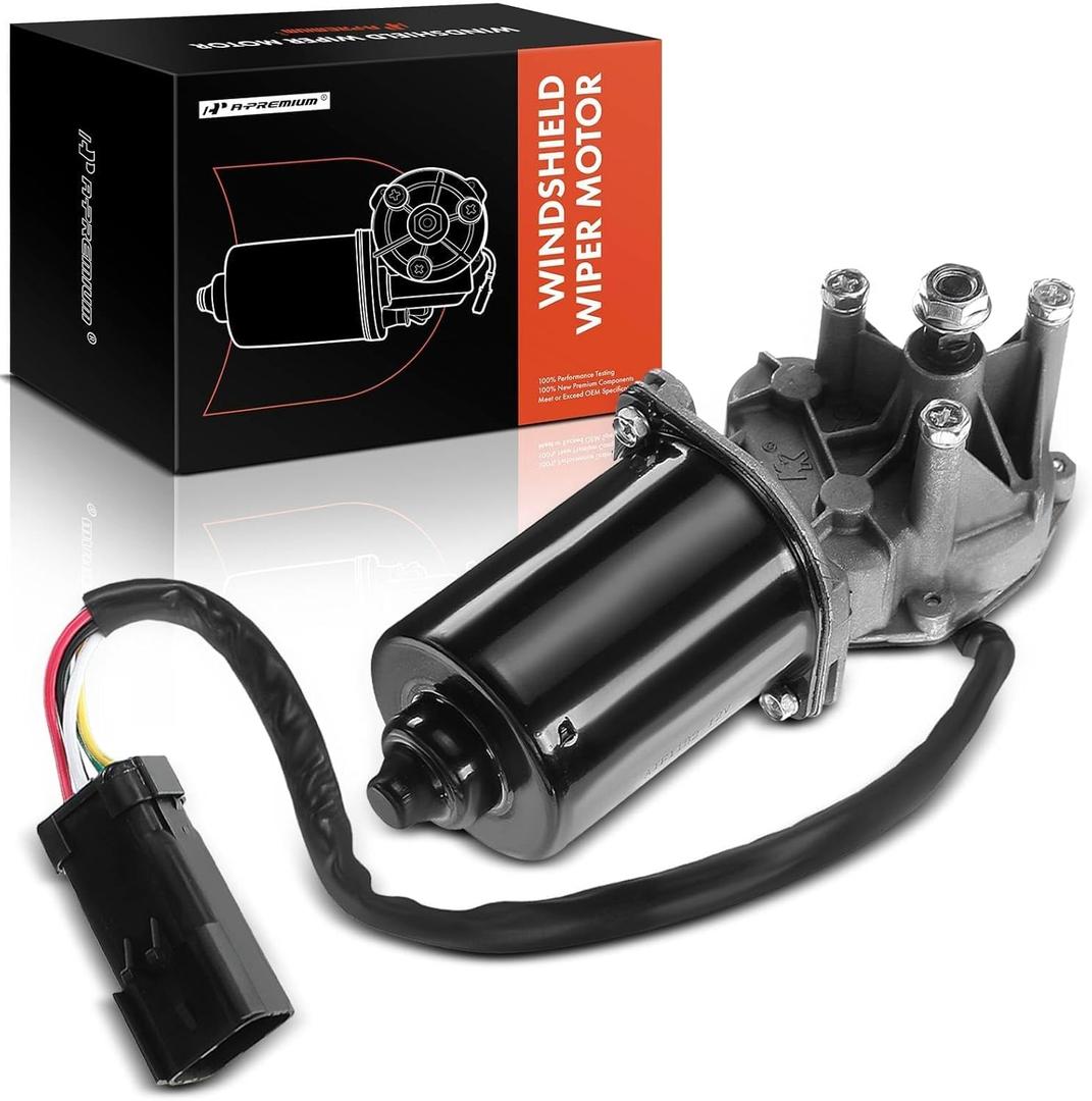 A-Premium Front Windshield Wiper Motor Compatible with Jeep TJ Series TJ 1997-2002, Wrangler 1997-2002, 2.5L 4.0L, Sport Utility, 5-Pin