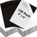 Magnetic Sheets with Adhesive Backing 4 x 6 Inch, 120 Packs Flexible Magnet Sheet Strips, 20 Mil Adhesive Magnetic Sheets for Dies Storage/Photos/School/Home/Office, Fridge Magnets