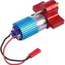 Dilwe RC , Metal Speed Change with 370 Brush Motor for WPL 1633 RC Car(Red)