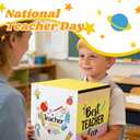 4 Pcs Teacher Appreciation Decoration Balloon Boxes Thank You Teacher Party Decorations for Teacher Appreciation Week Party Teacher Photo Prop Party Supplies