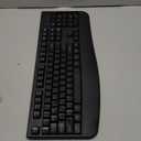 Wireless Keyboard and Mouse Combo - Full-Sized Ergonomic Keyboard with Wrist Rest, Phone Holder, Sleep Mode, Silent 2.4GHz Cordless Keyboard Mouse Combo for Computer, Laptop, PC, Mac, Windows -Trueque (1 PACK, Black)