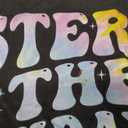 Sister of the Birthday Girl Tie Dye Colorful 1st Bday T-Shirt Large
