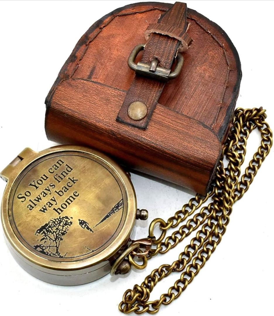 So You Can Always Find Your Way Back Home, Camping Compass Engraved with Gift Compass for Birthday, Anniversary, Graduation Day, Valentines Day, Baptism Gifts, Inspirational Gift