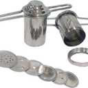 Stainless Steel Press Sev Sancha Machine Press Murukku Maker Traditional Sorya Idiyappam Maker Kitchen Dough Press Dab sev Sancha with 6 Jali