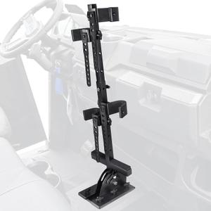 StarknightMT UTV Gun Holder UTV Gun Rack Stand Up Gun Mount Compatible with Polaris Ranger RZR Golf Cart General Defender Pioneer Teryx Mule UTV