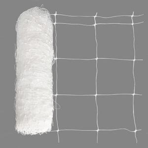 Toolazy Trellis Netting 47''x328', 6 Inch Mesh Heavy-Duty Plastic White Garden Netting for Growing High Yield Tomatoes, Peas, Vine Climbing Plants Fruits Vegetables