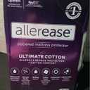 AllerEase Ultimate Allergy Protection and Comfort Zippered Mattress Protector Queen, White
