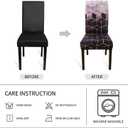 Gibelle Dining Room Chair Covers Set of 12, Stretch Parsons Chair Slipcovers Universal Removable Washable Chair Seat Covers Protector for Dining Room, Kitchen, Hotel and Party, Purple Cubes