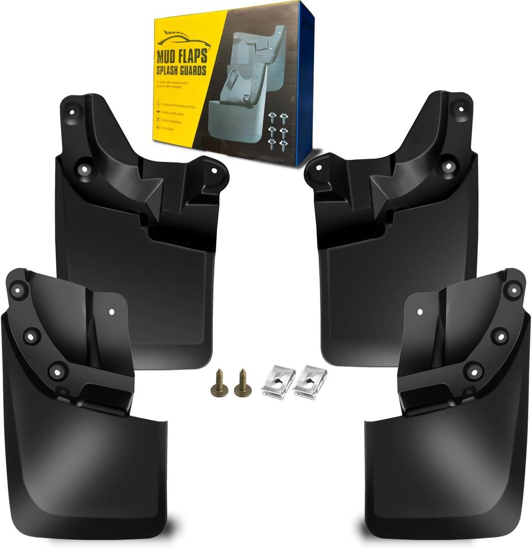 Mud Flaps Fit for 2016-2022 Toyo-ta Tacoma for Vehicle with OEM Fender Flares Only (Doesn't Fit Submodel SR/SR5), Dedicated Mudguard for Four Seasons Universal Protection, Front and Rear Mud Flaps Fit for 2016-2022 Toyo-ta Tacoma for Vehicle with OEM Fender Flares Only (Doesn't Fit Submodel SR/SR5), Dedicated Mudguard for Four Seasons Universal Protection, Front and Rear
